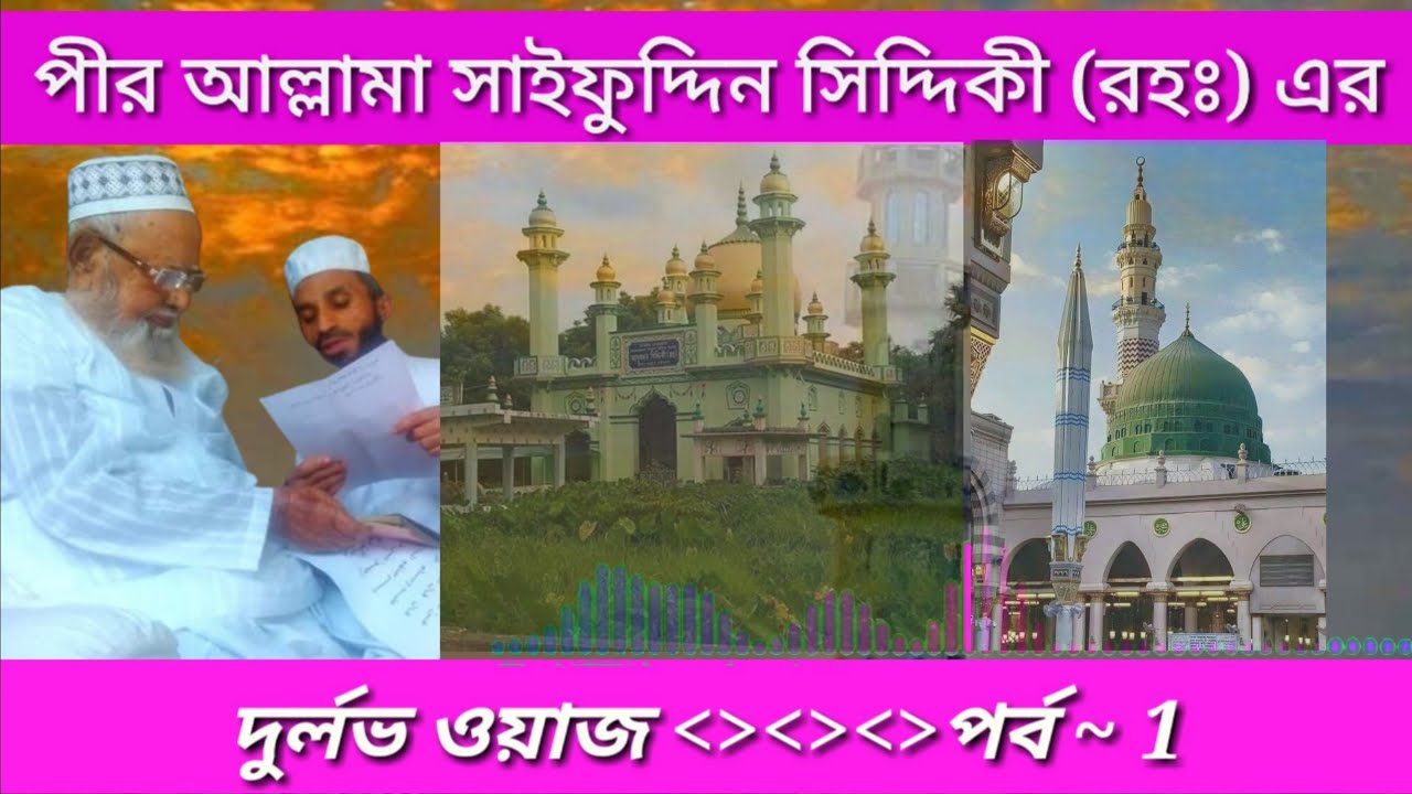 শাইখুল হাদিস আল্লামা সাইফুদ্দিন সিদ্দিকী রহঃ এর দুর্লভ ওয়াজ || পর্ব 1 || ইলমে তাসাউফ কি ?