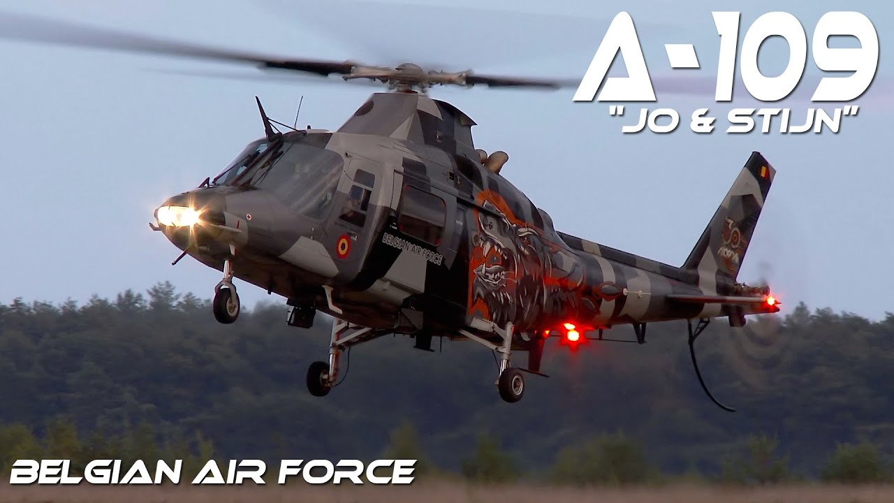 4Kᵁᴴᴰ  A109 Agusta Razzle Blades Belgian Air Force Demoteam . Fantastic  Demo by Jo & Stijn