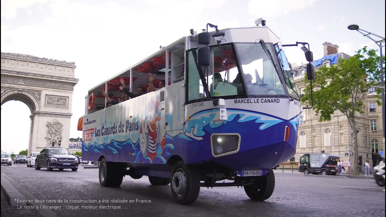 Les Canards de Paris : visites guidées à bord du premier bus amphibie de France !