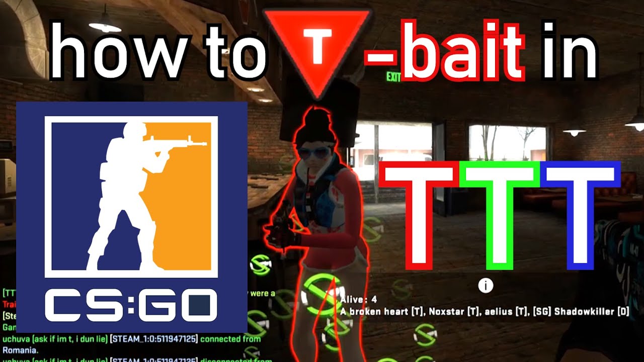 How to t-bait in CS:GO TTT (Funny Moments)