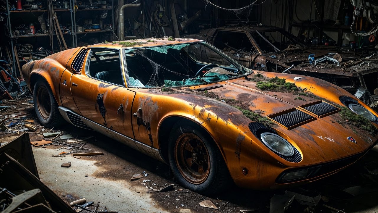 ASMR Lamborghini Miura SV 1972 Restoration From Abandoned Rusty Supercar to Shiny Showroom Condition