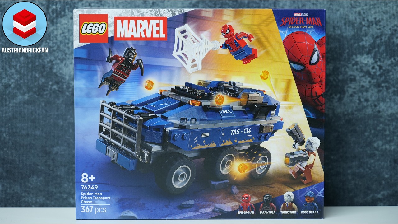 LEGO Marvel Super Heroes 76349 Pościg za więźniarką Spider-Mana &ndash; Szybka budowa i recenzja LEGO