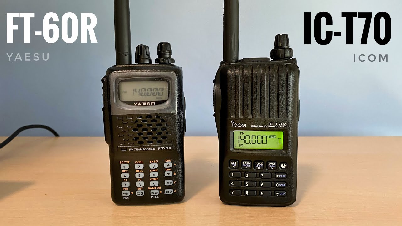 Два японца. Icom IC-T70 vs Yaesu FT-60R