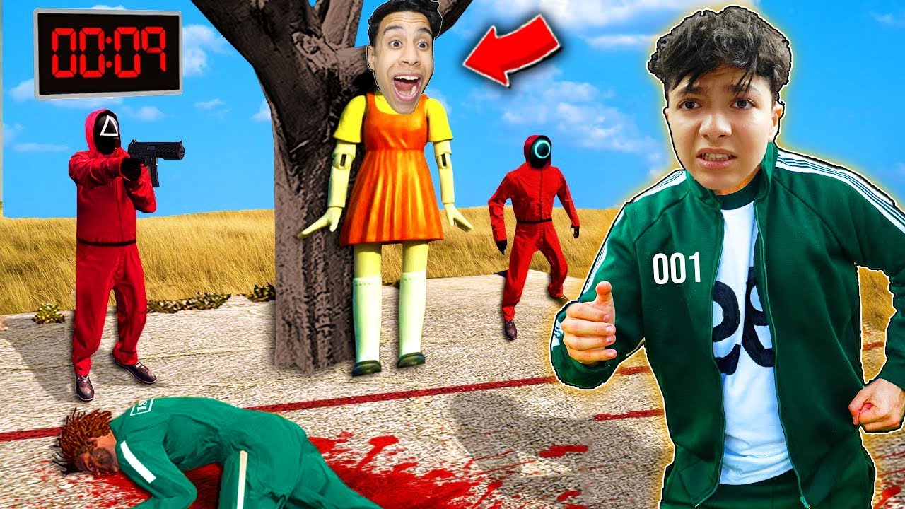 مسلسل لعبة الحبار ولكن انا البنت القاتلة !! 