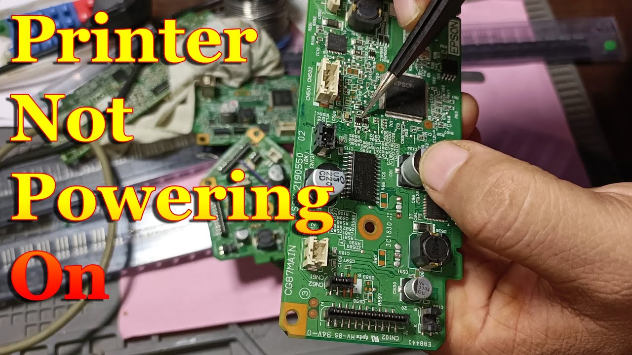 Epson L3110 L3115 L3150 Not starting and not printing Solution