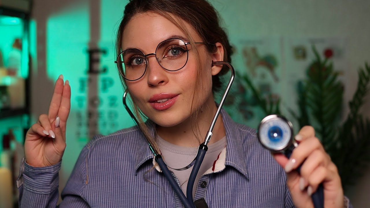 ASMR Night Nurse Full Body Checkup |CNE,Eye Exam,Hearing Test,Senses,Measuring You| Medical Roleplay