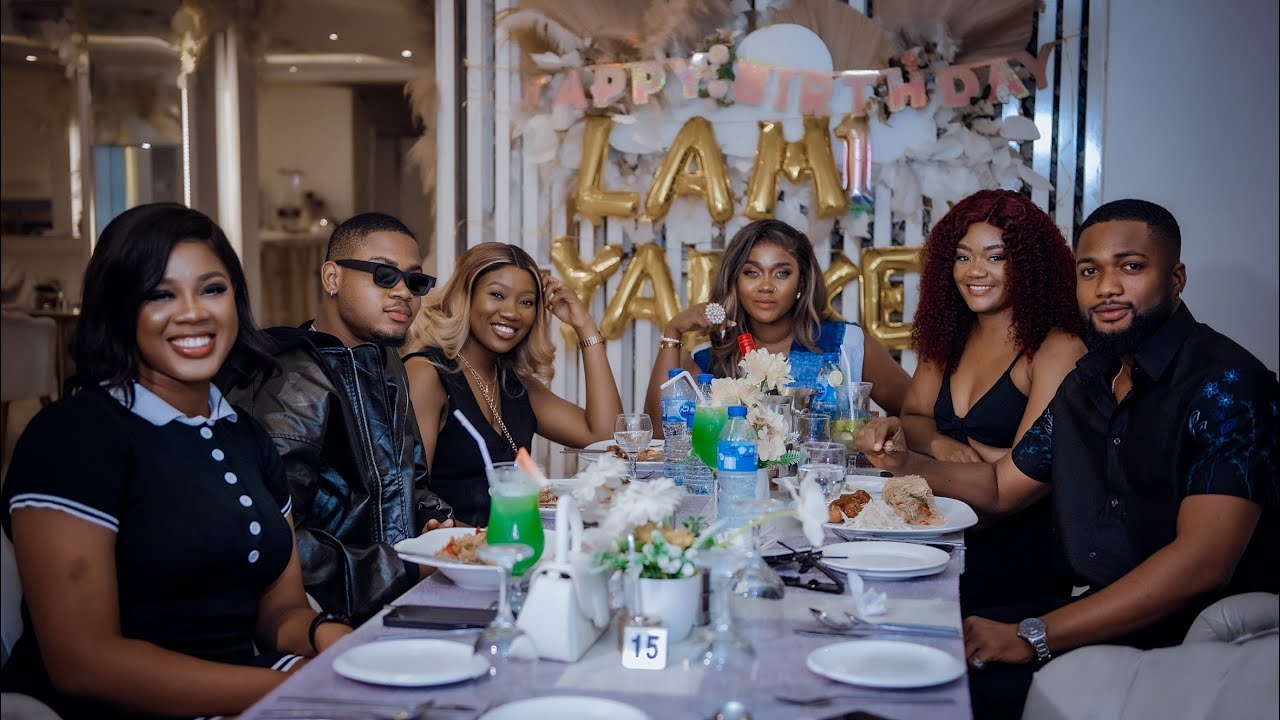 Clinton Joshua  Chinenye Nnebe  Ny ADDAE and ADA Uli attended my birthday party.