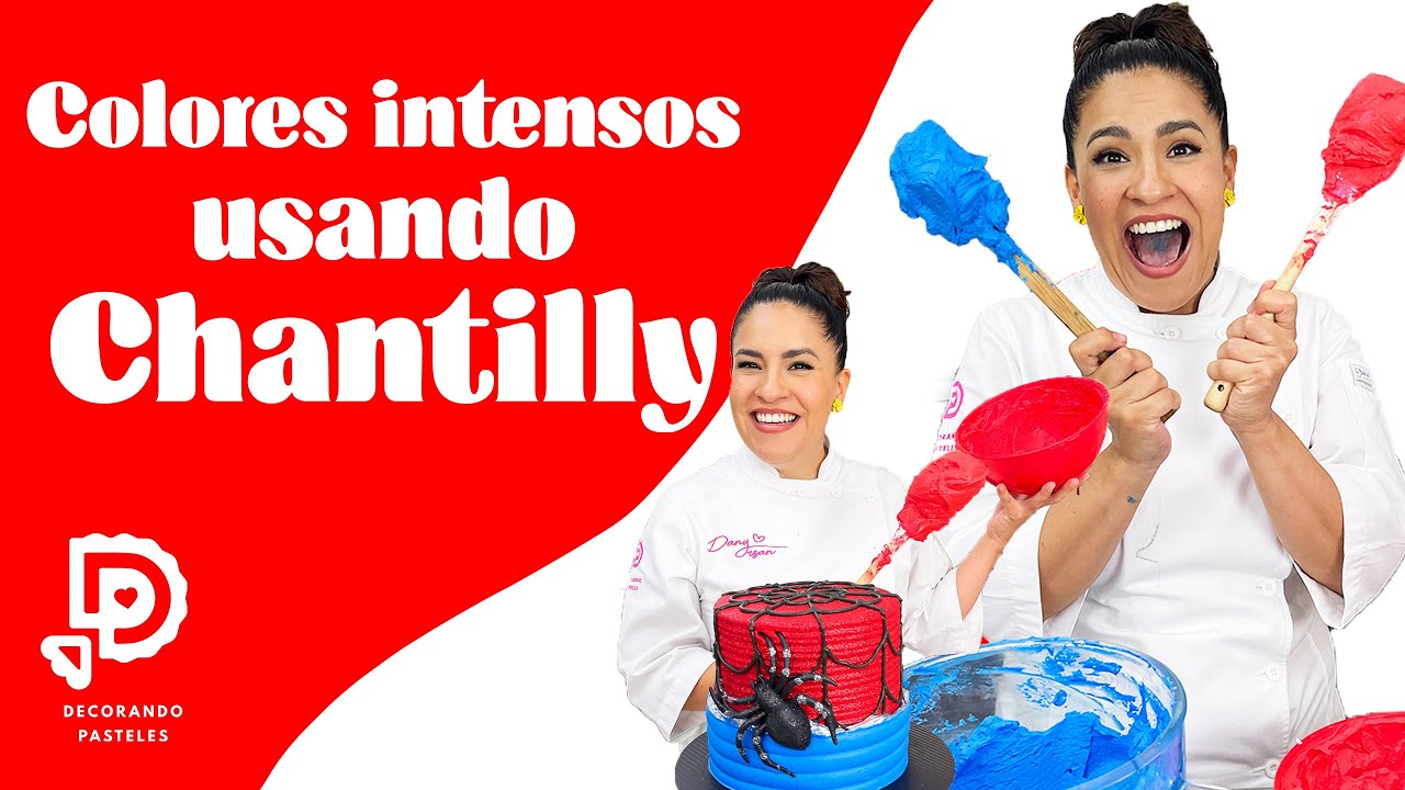 COMO LOGRAR COLORES INTENSOS USANDO CHANTILLY | Betún rojo INTENSO, azul REY y negro fácil y rápido🔴