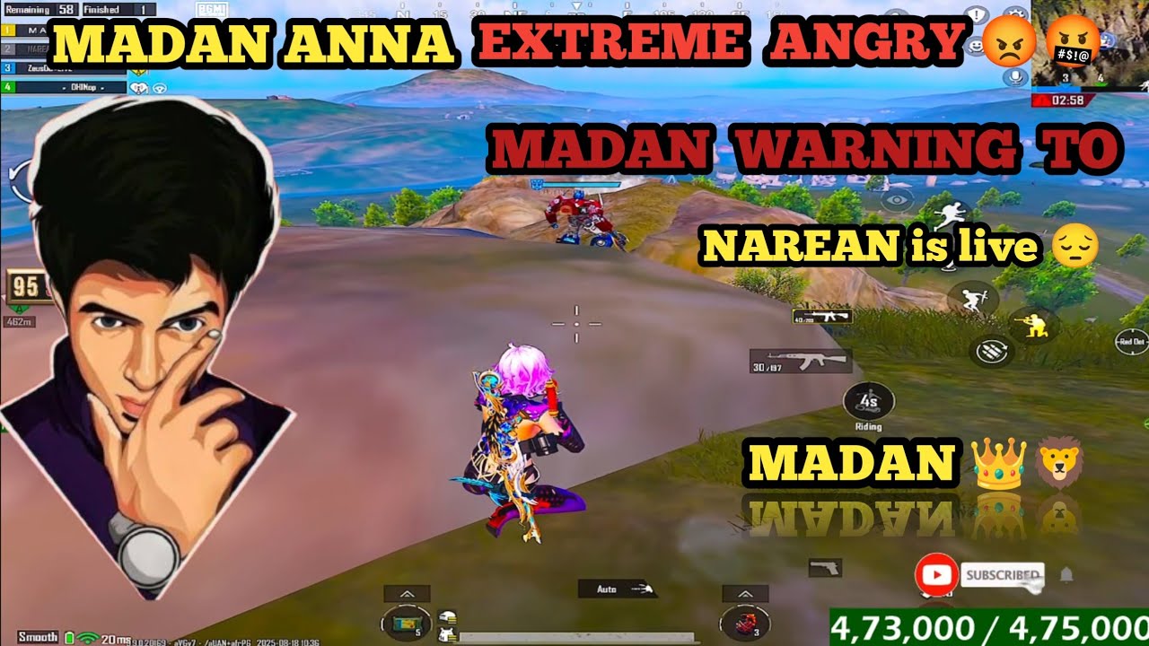 Madan  angry  to Narean is live extreme angry moments