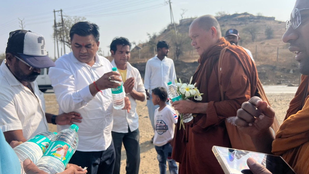 3/03/2569 วันมาฆบูชา #ธรรมะยิ้มรับตะวัน Maharashtra ประเทศอินเดีย  #พระอาจารย์สุพิศรักขิตธัมโม