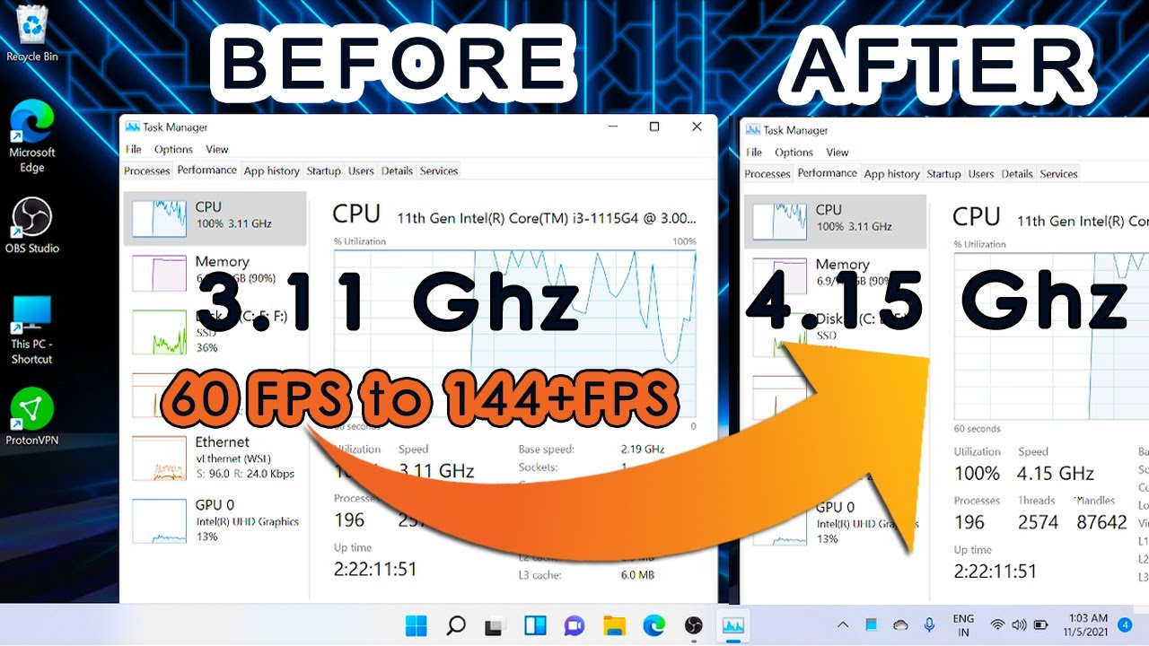 Optimize CPU for Gaming without clocking | Boost CPU Performance and Speed in Windows 11