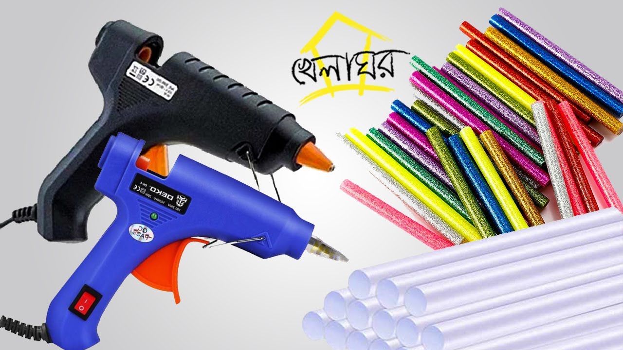 2 type of glue guns, 4 Tp of solid glue sticks & 12 Tp of colourful glue sticks with glitter BD pric
