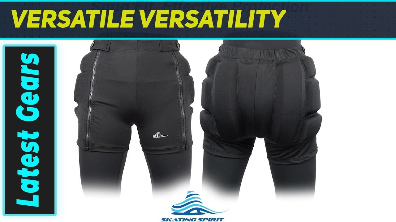 `Skating Spirit Zip-Off Padded Shorts: Unrivaled Protection, Unmatched Convenience!