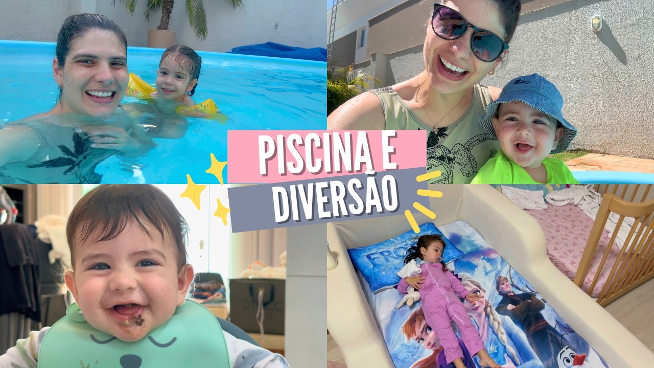 Playing in the pool, we changed Pedrinho's crib, and more days with us! - Thamy&ecirc; Baseggio