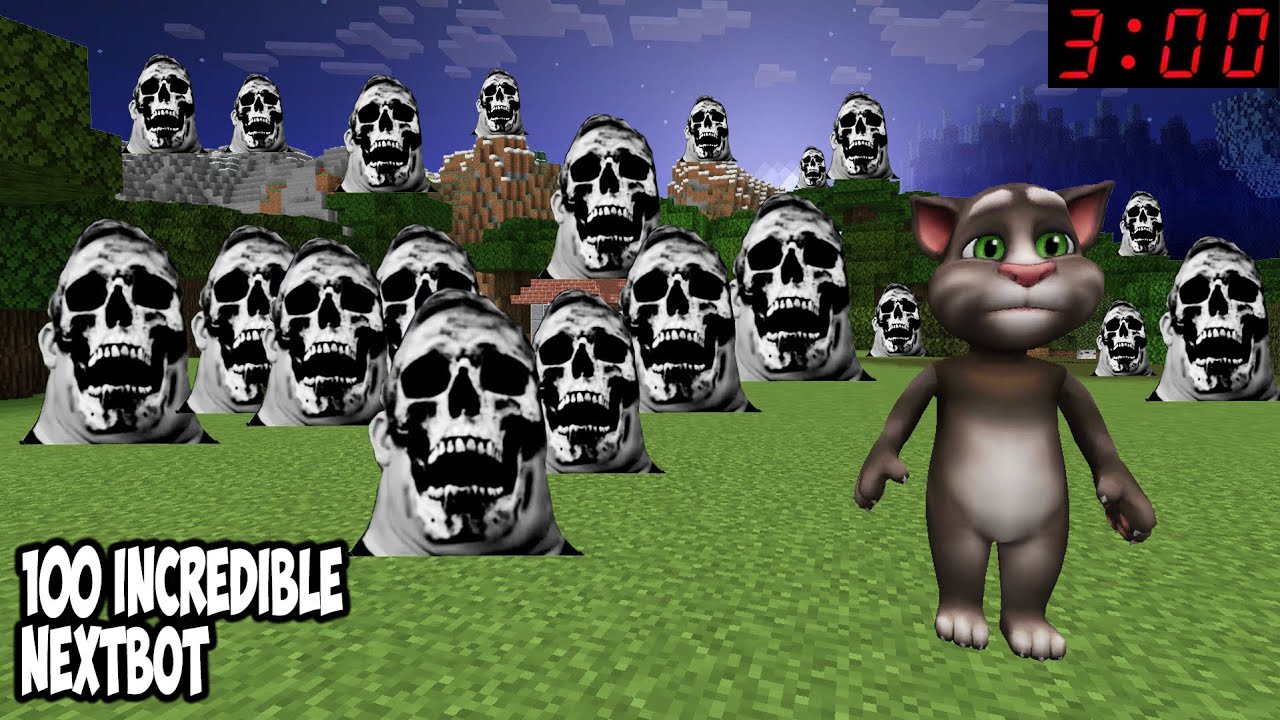 MR INCREDIBLE FRIENDS AND 100 NEXTBOT  CHASED ME in MINECRAFT -NEXTBOTS