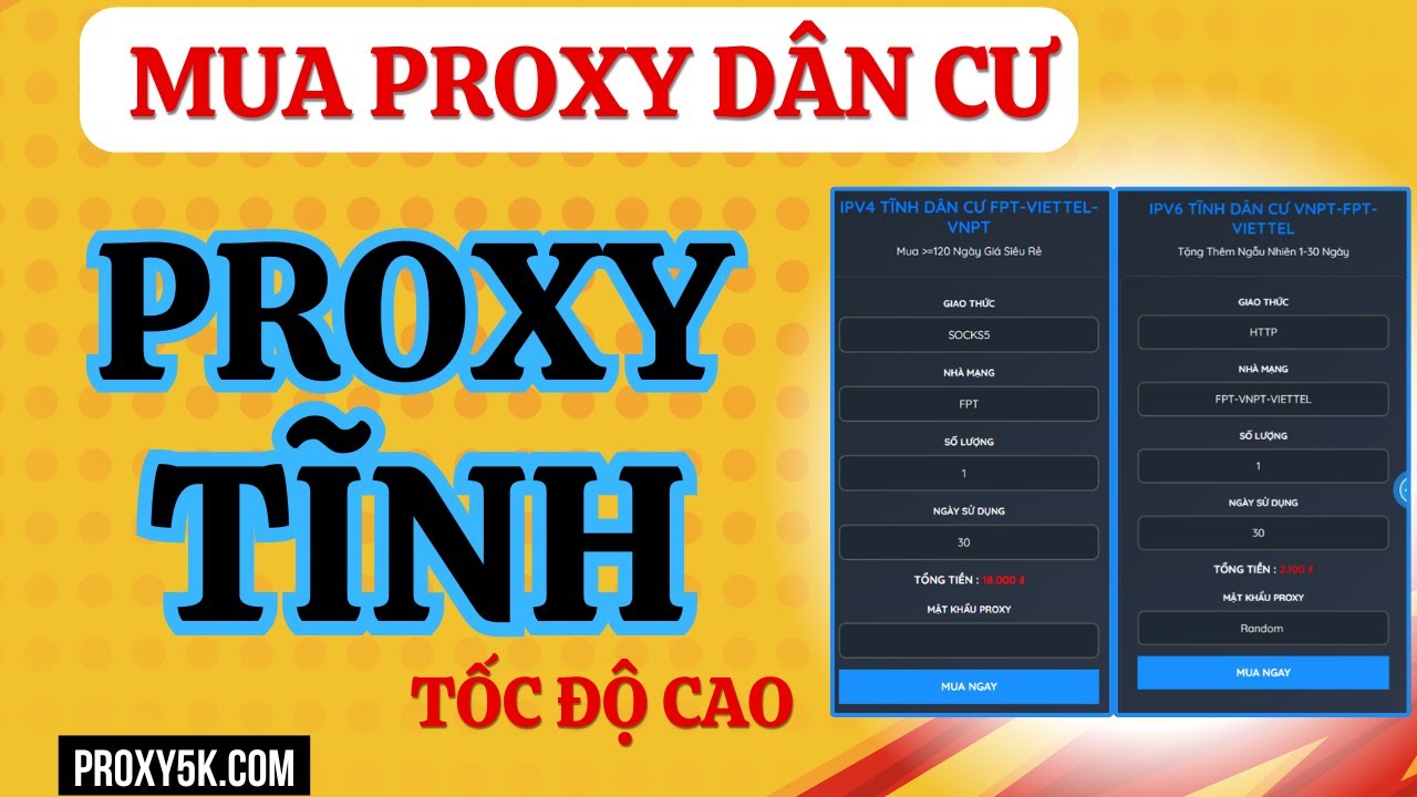 Mua Proxy Tĩnh V&agrave; C&aacute;ch Sử Dụng Proxy Để Bảo Vệ Danh T&iacute;nh