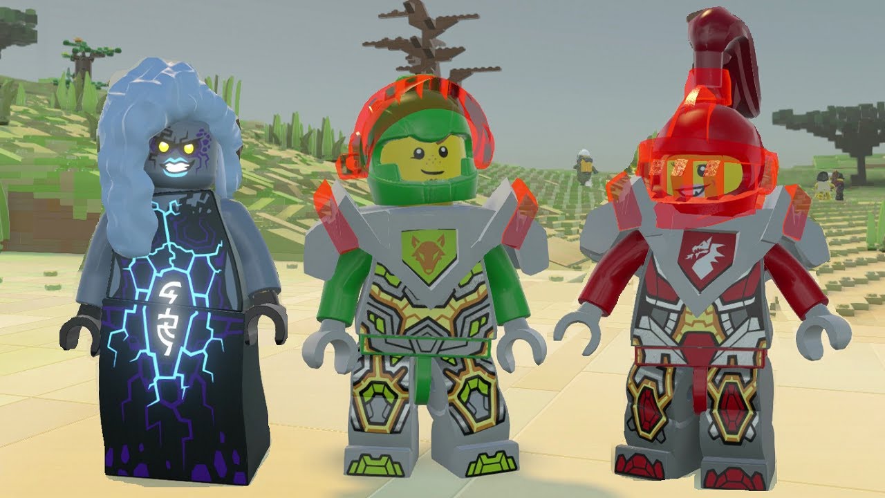 LEGO Worlds - All NEXO KNIGHTS Characters Unlocked - Special Weapons + Vehicles