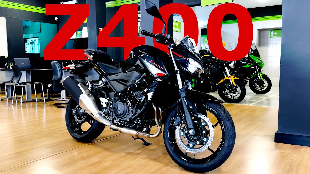 NOVA KAWASAKI Z400 2024 Preto Brilhante em DETALHES com PREÇO na Concessionária!