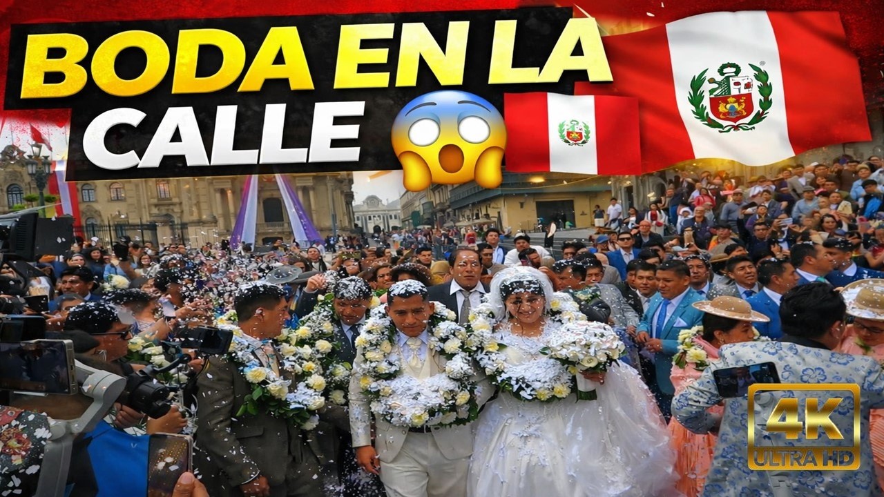ASÍ SE CASA EN PUNO 🥁💒 La Boda MÁS GRANDE de Perú con Danzas y Música en Vivo | Catedral de Lima