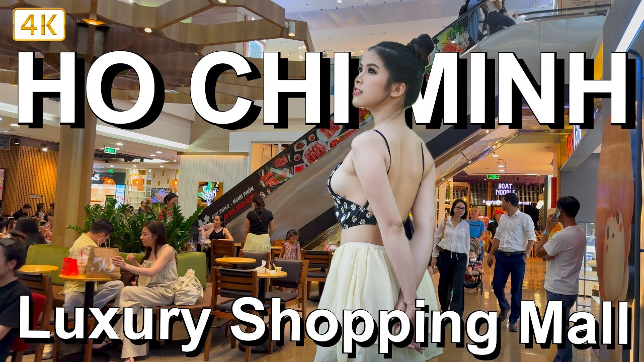 Luxury Mall in Ho Chi Minh City  🇻🇳 Shopping in Vietnam - 4K high quality video