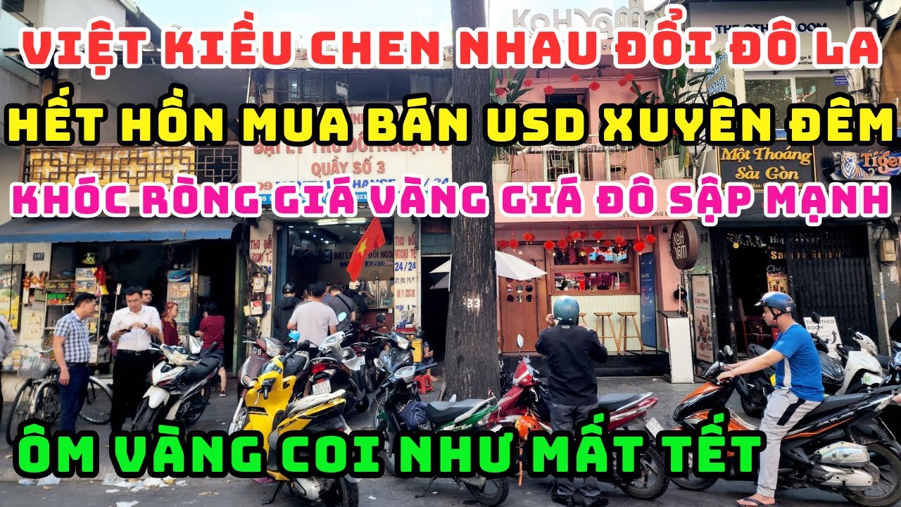 TRỰC TIẾP BÁN ĐÔ LA ĐI MUA SẮM TẾT, HẾT HỒN TỶ GIÁ USD CUỐI NĂM CỰC THẤP, GIÁ VÀNG SJC CŨNG SẬP MẠNH