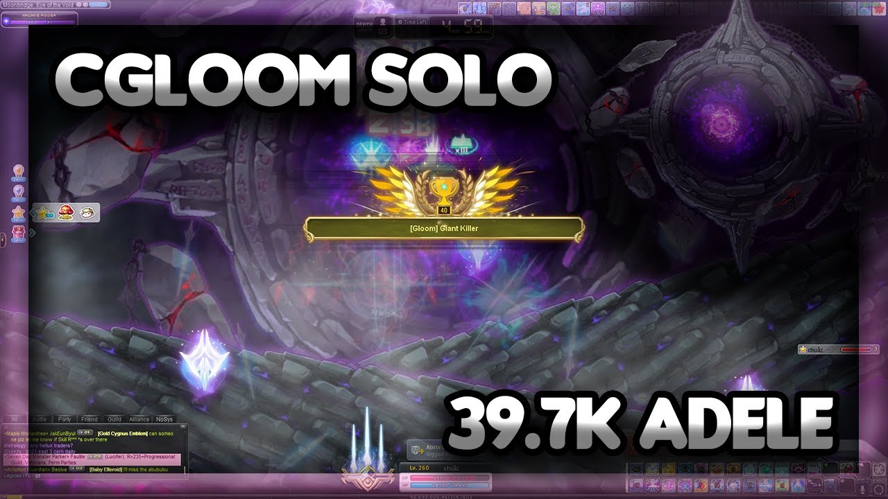 『GMS Reboot』Chaos Gloom Solo | Lv. 260 Adele 39.7k, 8k Legion