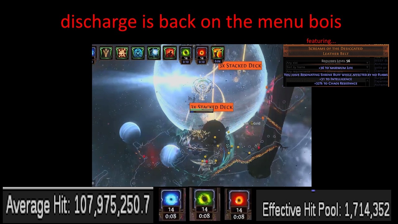 poe 3.28 mirage | zero to hero | self cast discharge - 42 charges | full gameplay and pob overview