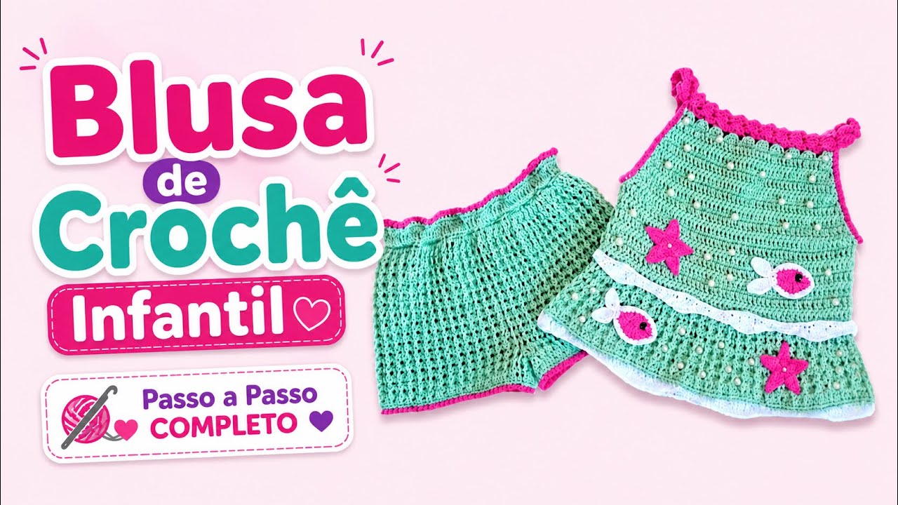 BLUSA DE CROCHÊ INFANTIL