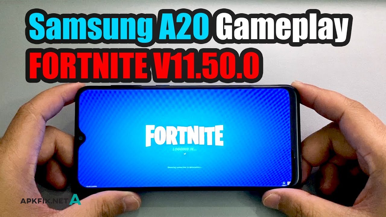 Samsung Galaxy A20/A20s Gameplay FORTNITE Mobile V11.50.0