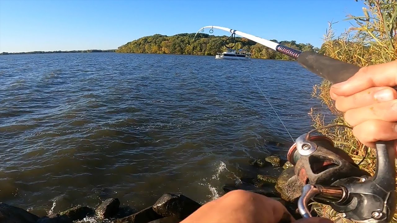 Fishing(and catching) at Governor Island in Madison, WI(Lake Mendota)