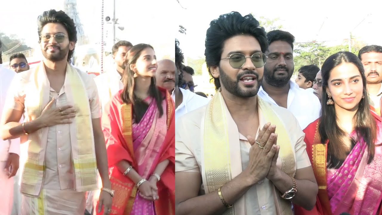 Anaganaga Oka Raju Team Visits Tirumala Temple | Naveen Polishetty | Meenakshi Chowdary | FL