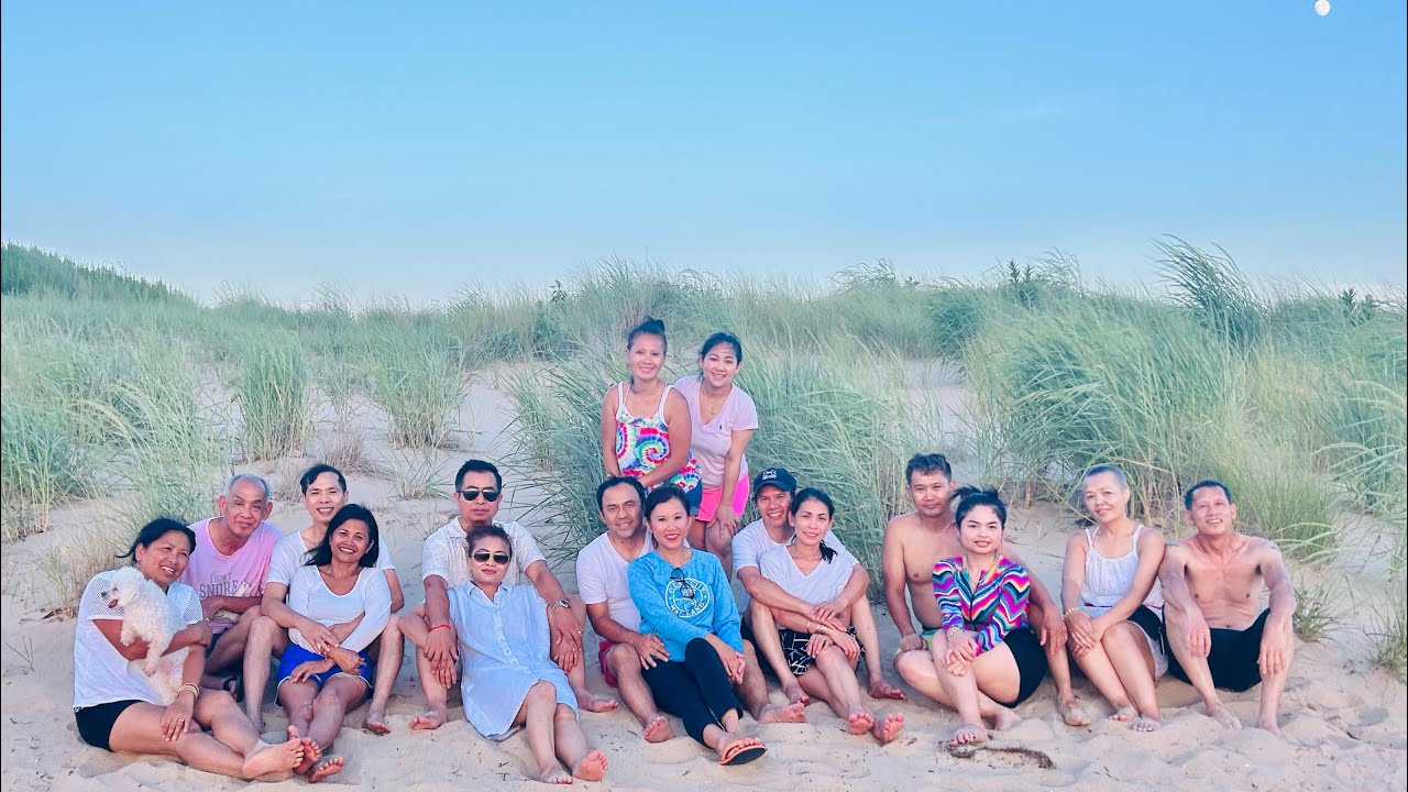 Khmer USA Camping Group | Large Khmer Gathering & Camping 2023 | Anchovies Harvesting At The Beach