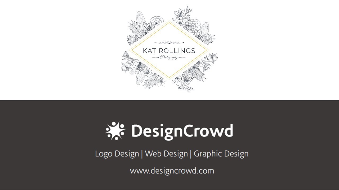 Creating a sophisticated logo for Kat Rollings Photography with DesignCrowd
