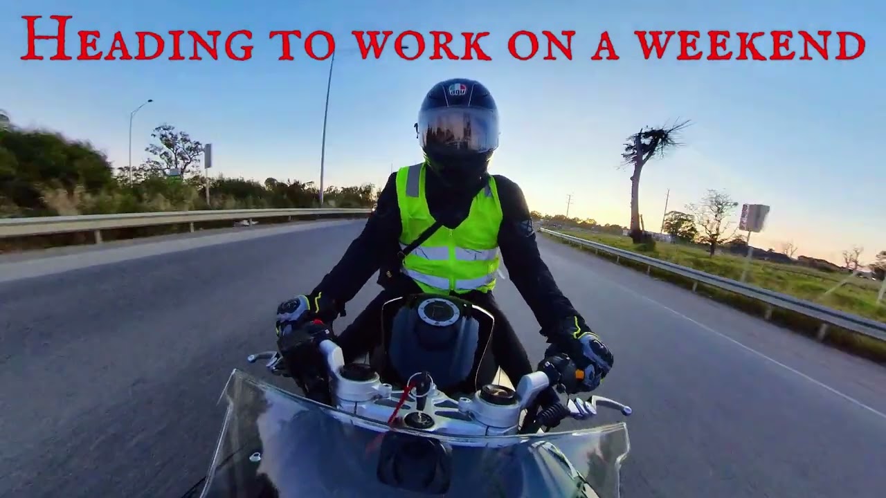 Heading to work on a weekend on a Braaap Moto4 - Subscribe