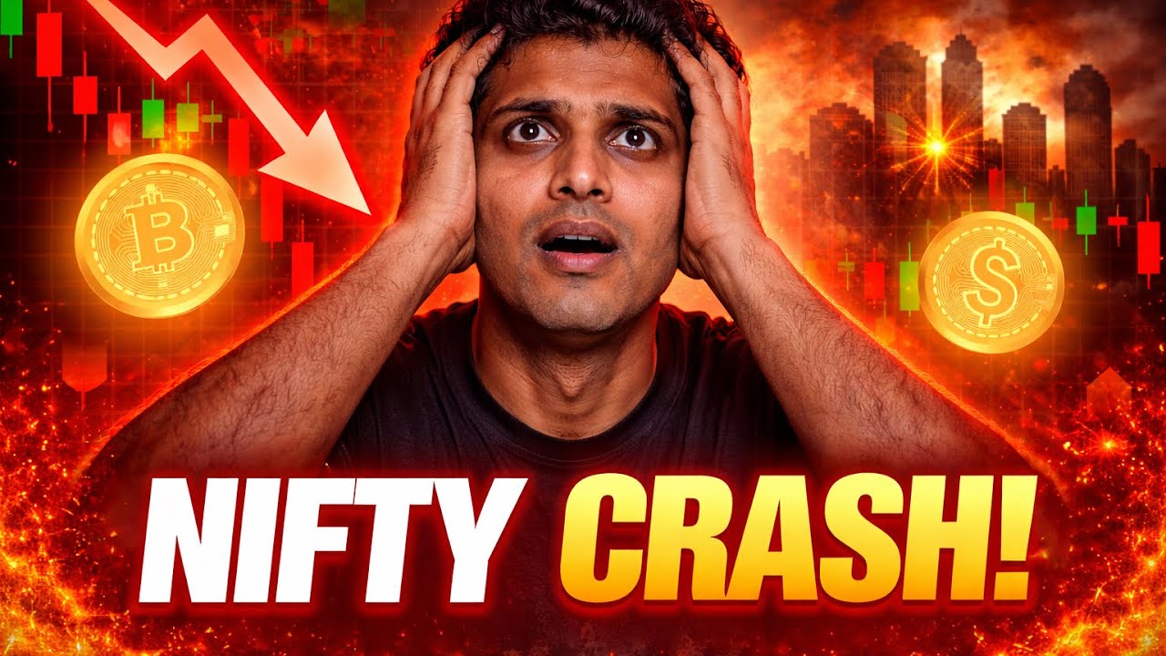 Market Crash 2026 😱 | HDFC गिरा, FII Selling, War Impact &ndash; Buy or Panic?