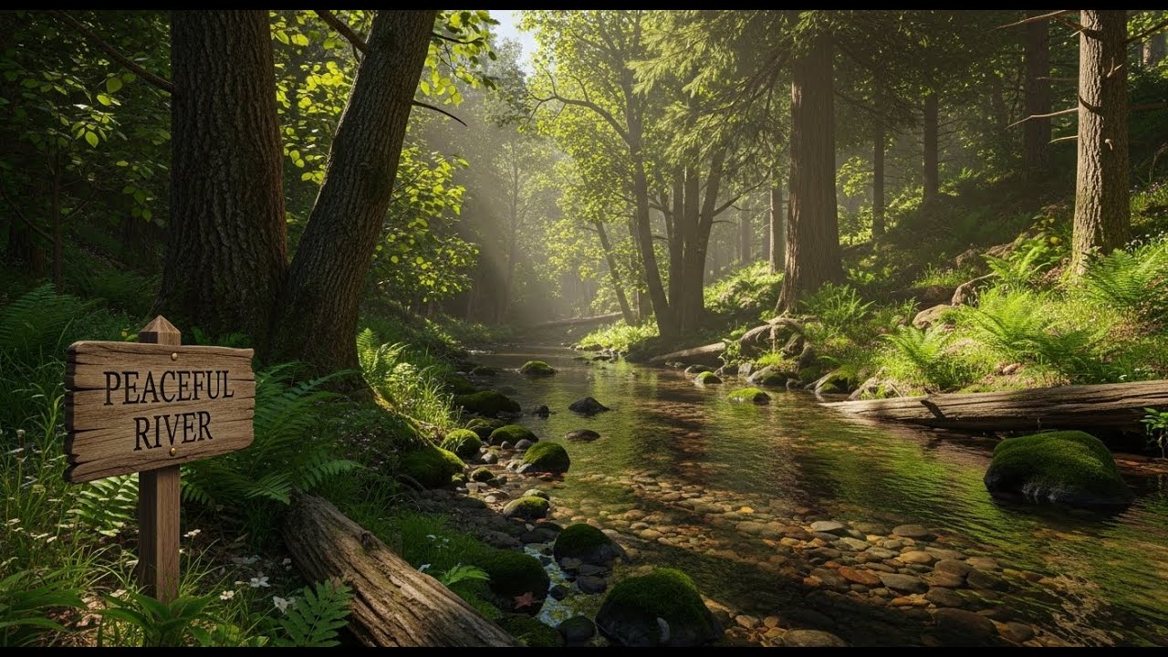 River Stream Ambience 🌊 Relaxing Water Sound for Focus, Study, and Serenity #872