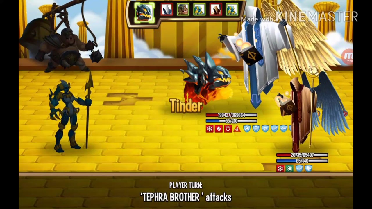 Monster Legends # 237 SALAMANDER VS URIEL