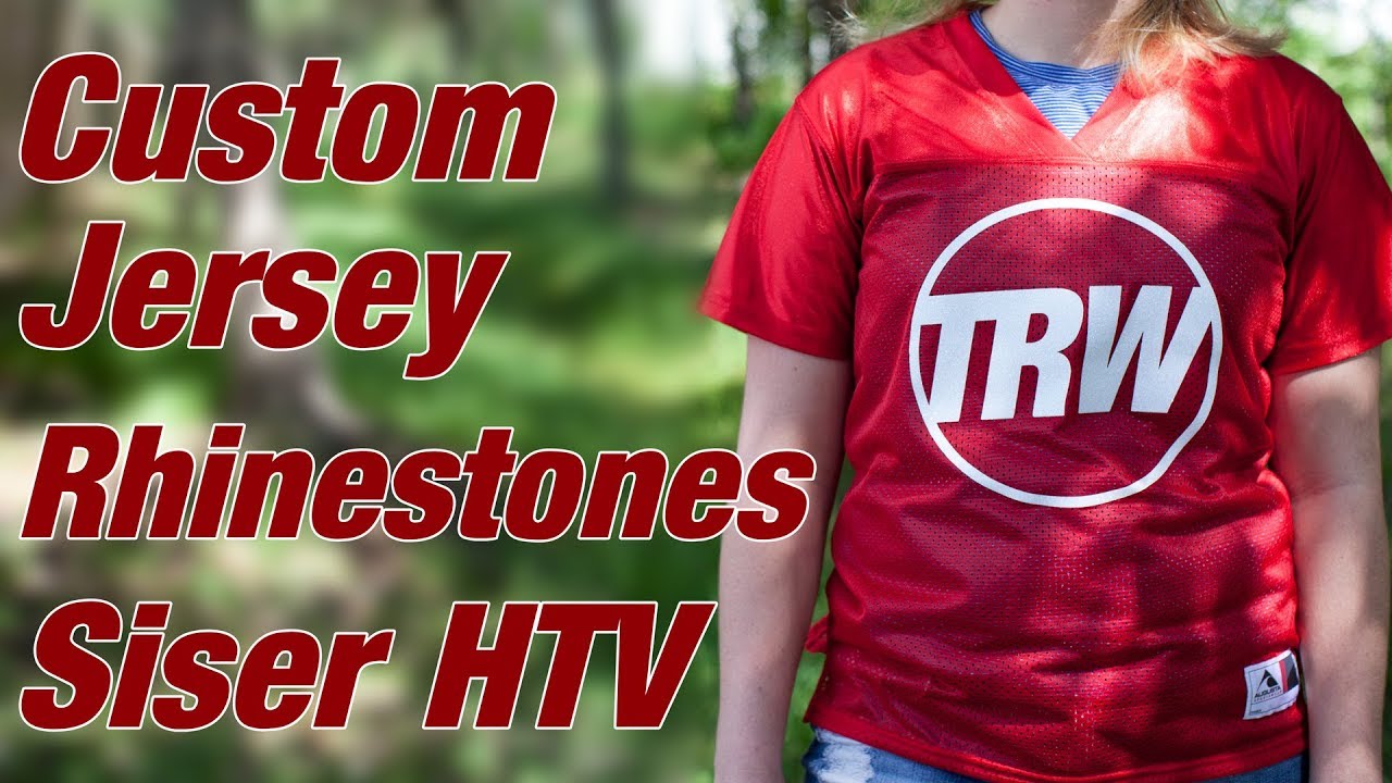 Customize a Football Jersey with Rhinestones and Siser HTV