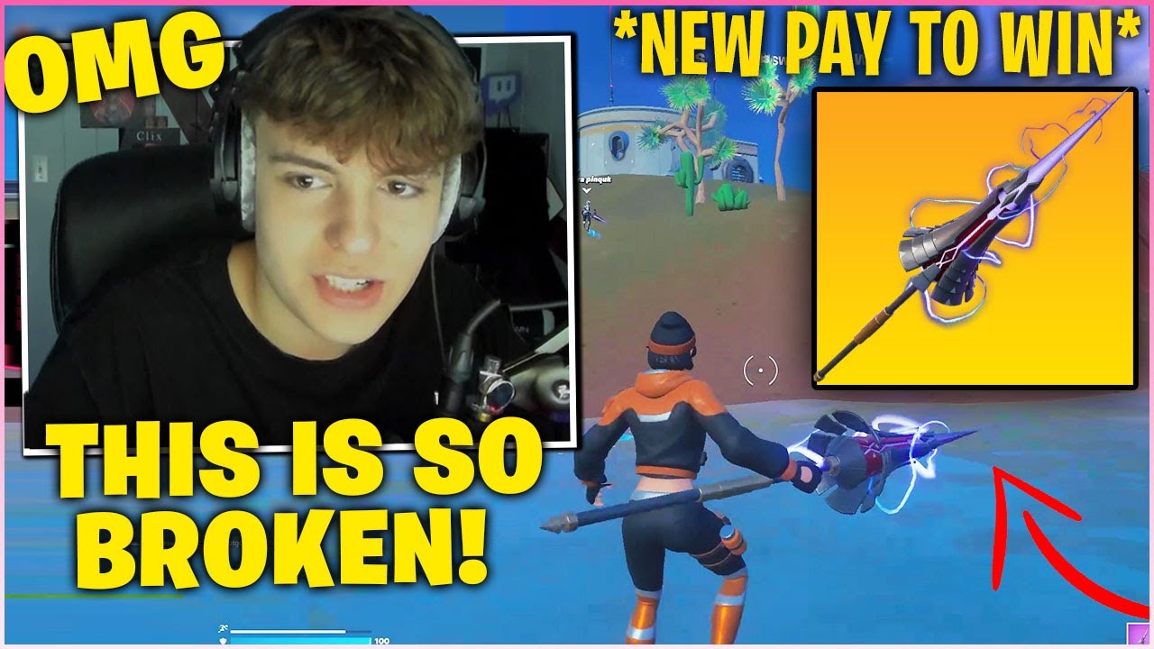 CLIX *FREAKS OUT* After Using The MOST OVERPOWERED Pickaxe in Fortnite Season 3! *BROKEN*