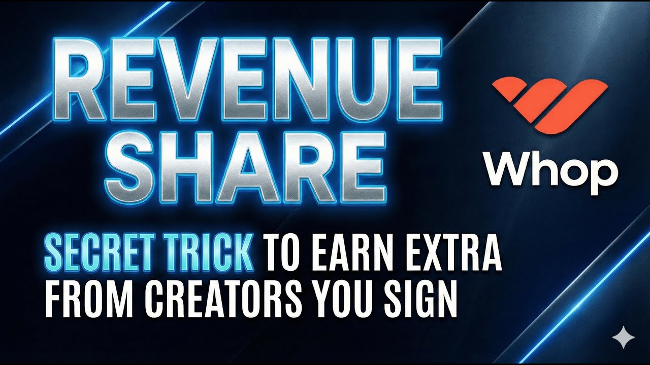 How to set up Revenue Share on Whop (The Hidden Trick)