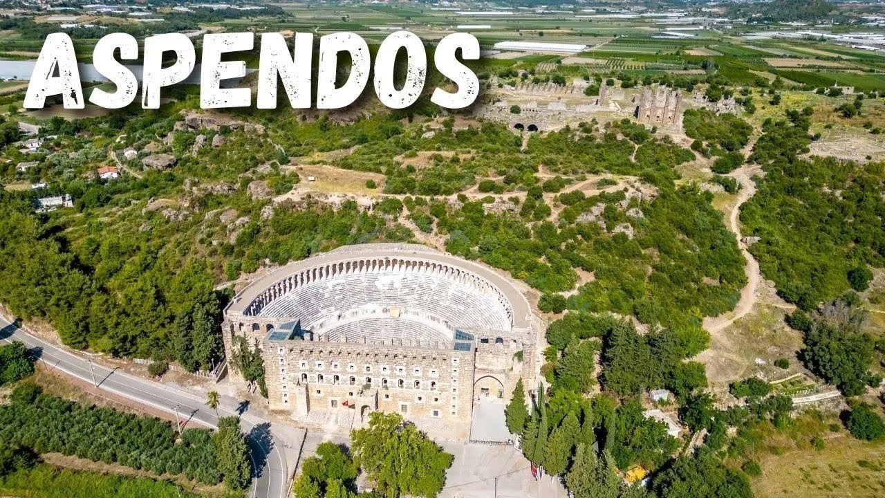 Aspendos Antik Kenti - Aspendos Köprüsü ve Tarihi Su Kemeri - Antalya Gezilecek Yer - Antalya Turkey
