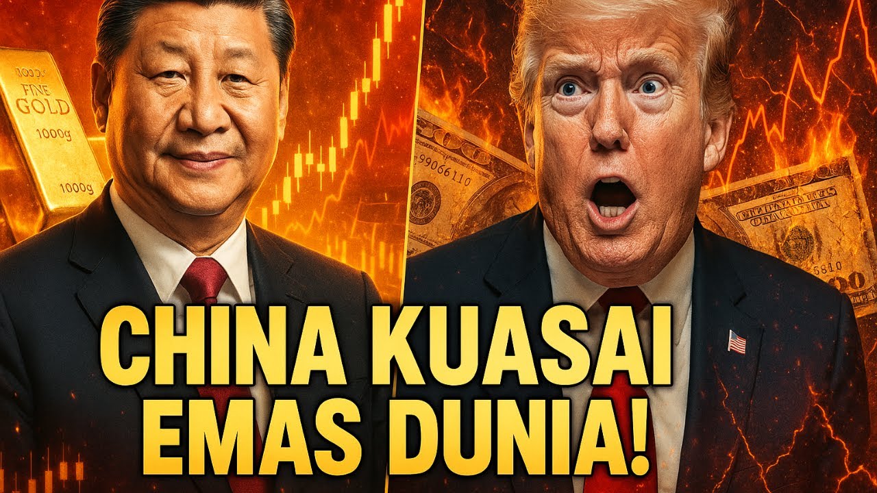 AS PANIK! China Borong Habis Emas Dunia, Ini Rencana Besarnya Gulingkan Dolar