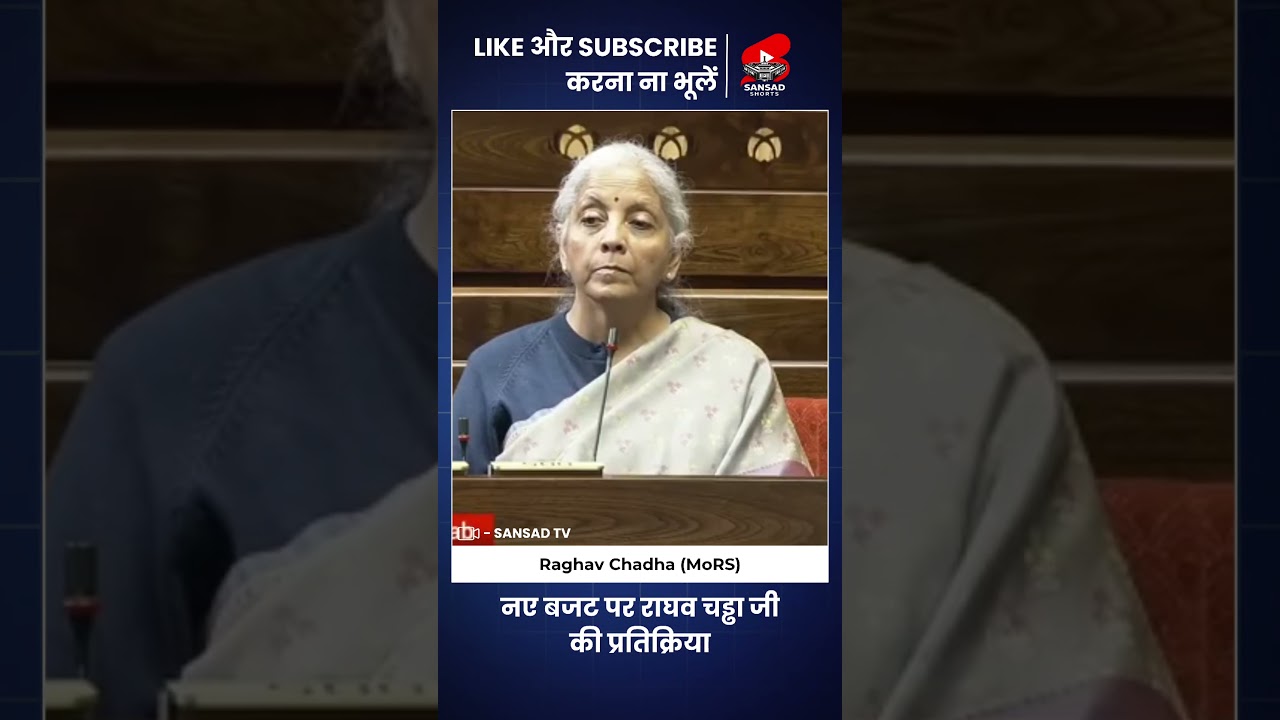 Raghav Chadha's Remarks on New Budget 2026-27 #shorts
