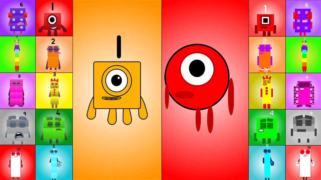 Mashup: Numberblocks Band Retro Bigger Remix vs Numberblocks Band OC