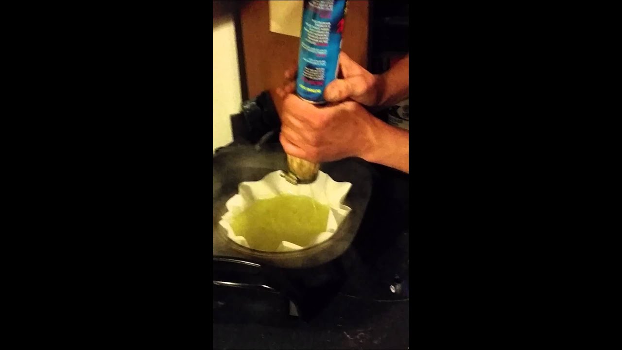 Making shatter /blowing butane threw the trim