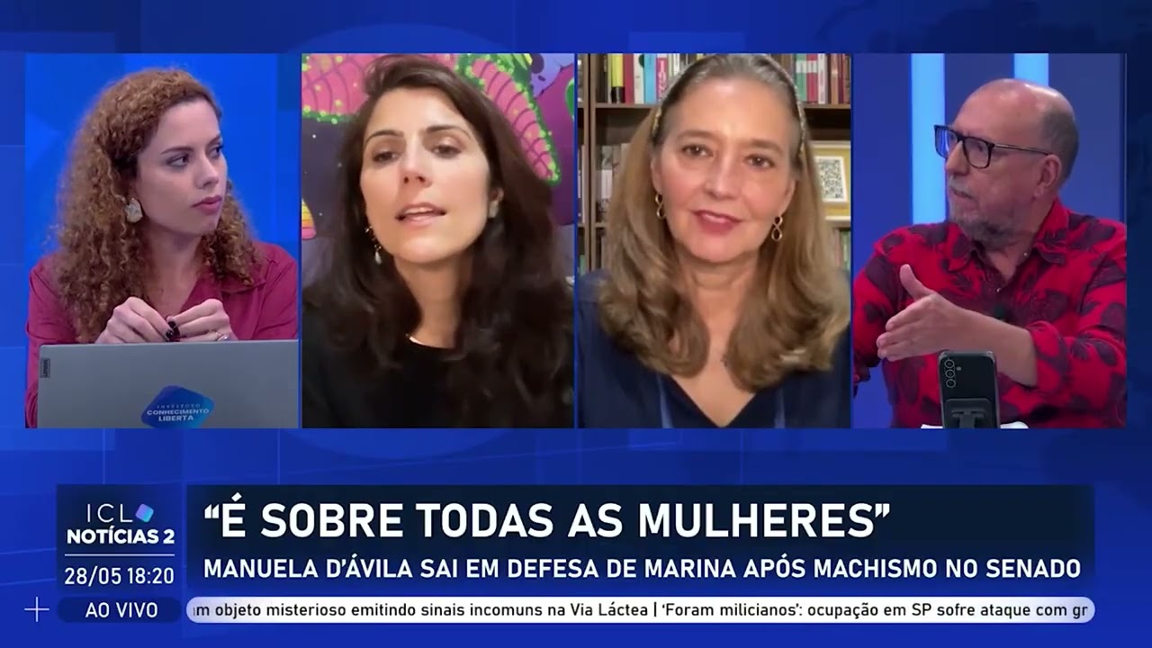 Manuela D'Ávila fala sobre o ataque à Marina Silva e a reação da bancada contra Marcos Rogério