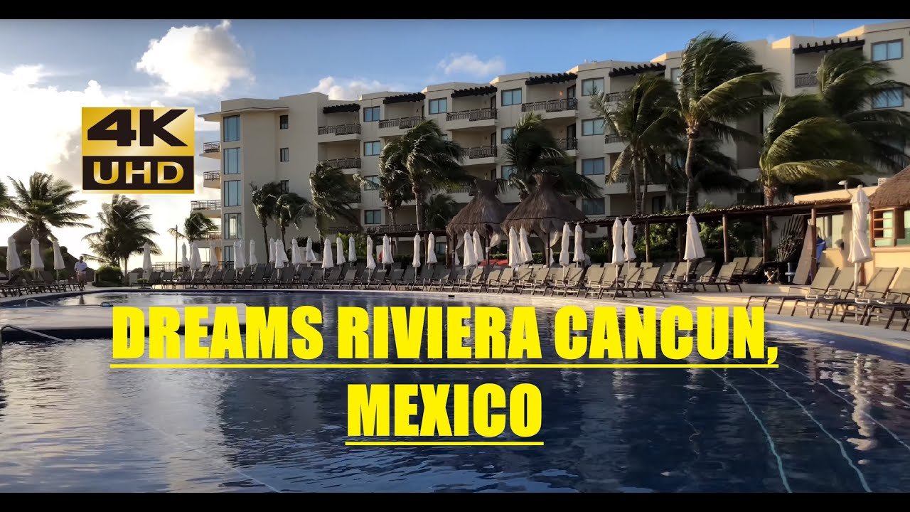 Dreams Riviera Cancun,  resort walk around,  Cancun Mexico 2017  4K.