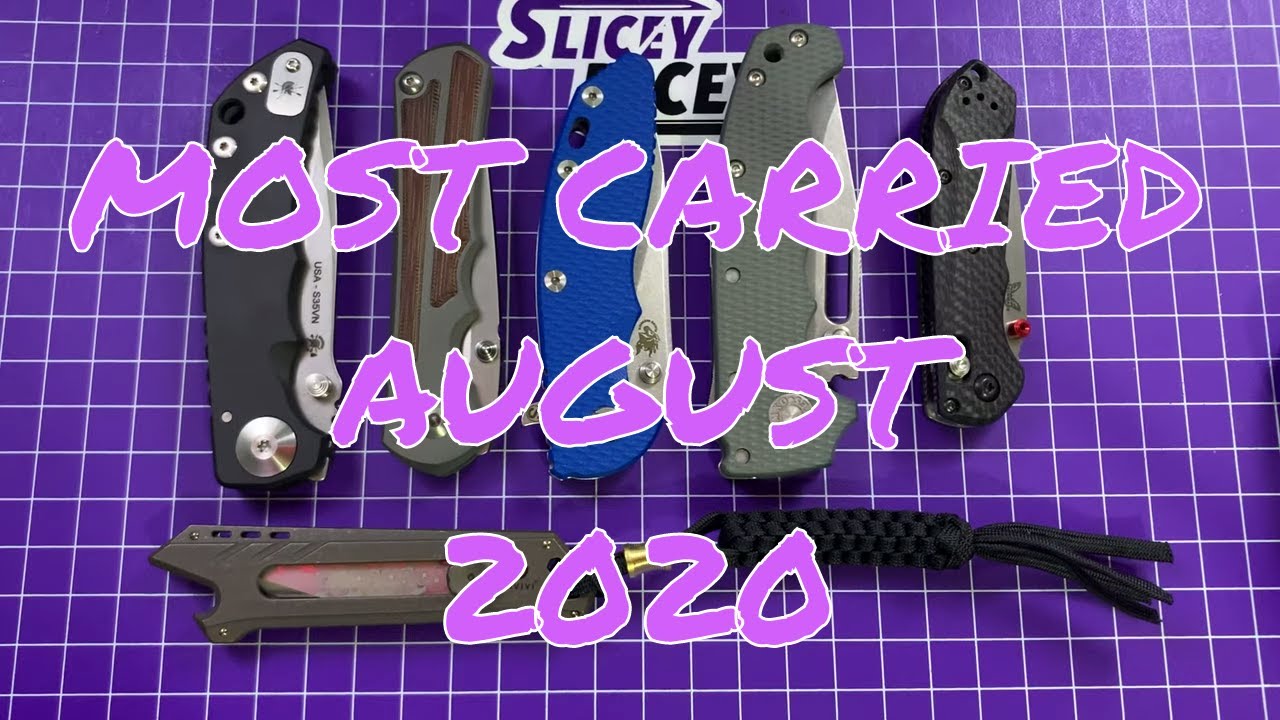 Most Carried EDC Knives August 2020