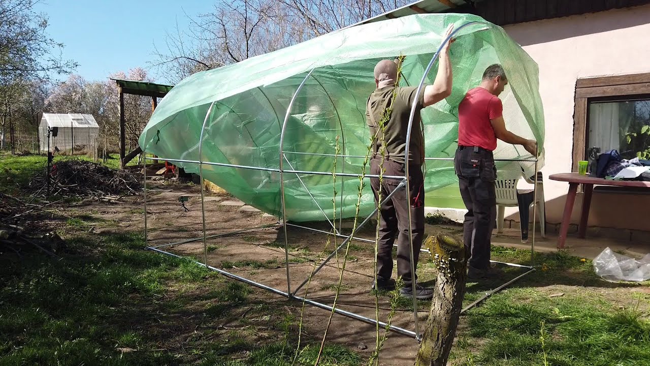 Vevor fóliasátor (Walk-in Tunnel Greenhouse) összeszerelése Magad Urammal. 2024-03-17