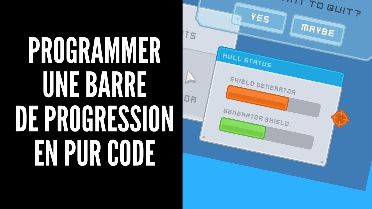 Comment programmer une barre de progression (jauge) en pur code ?